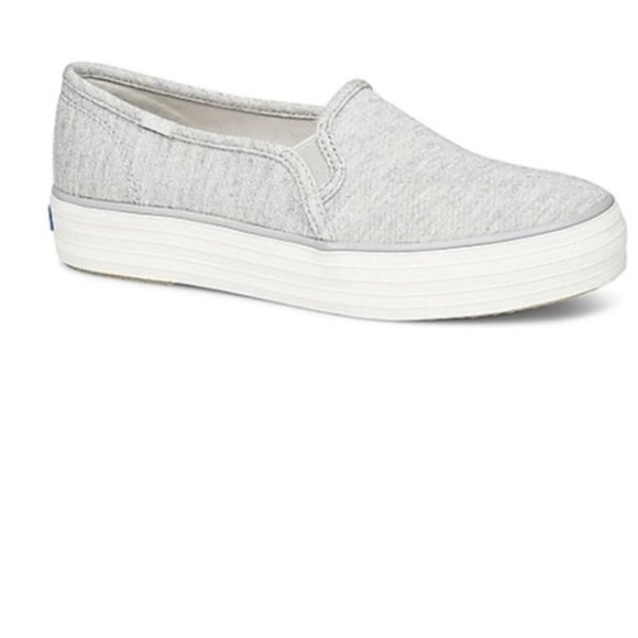 Keds Triple Decker Sneaker in Sparkle Grey in 7.5 - Picture 1 of 5